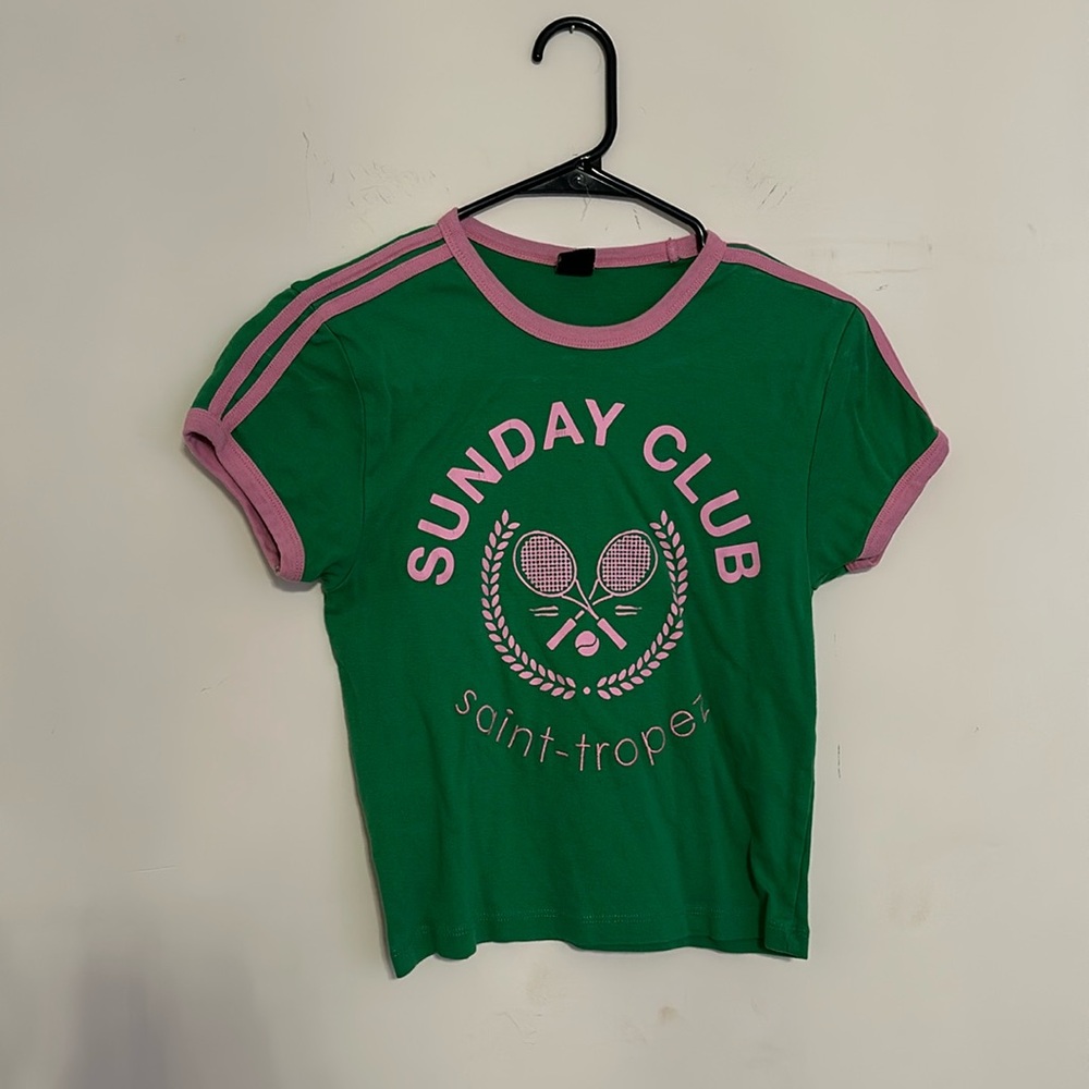 Pink and Green Tee